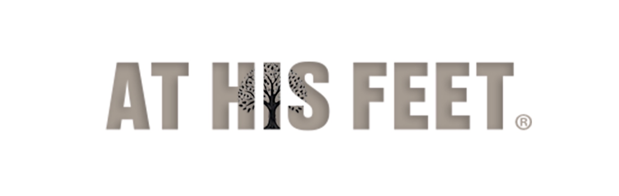 AT HIS FEET. text, tree instead of 'I'