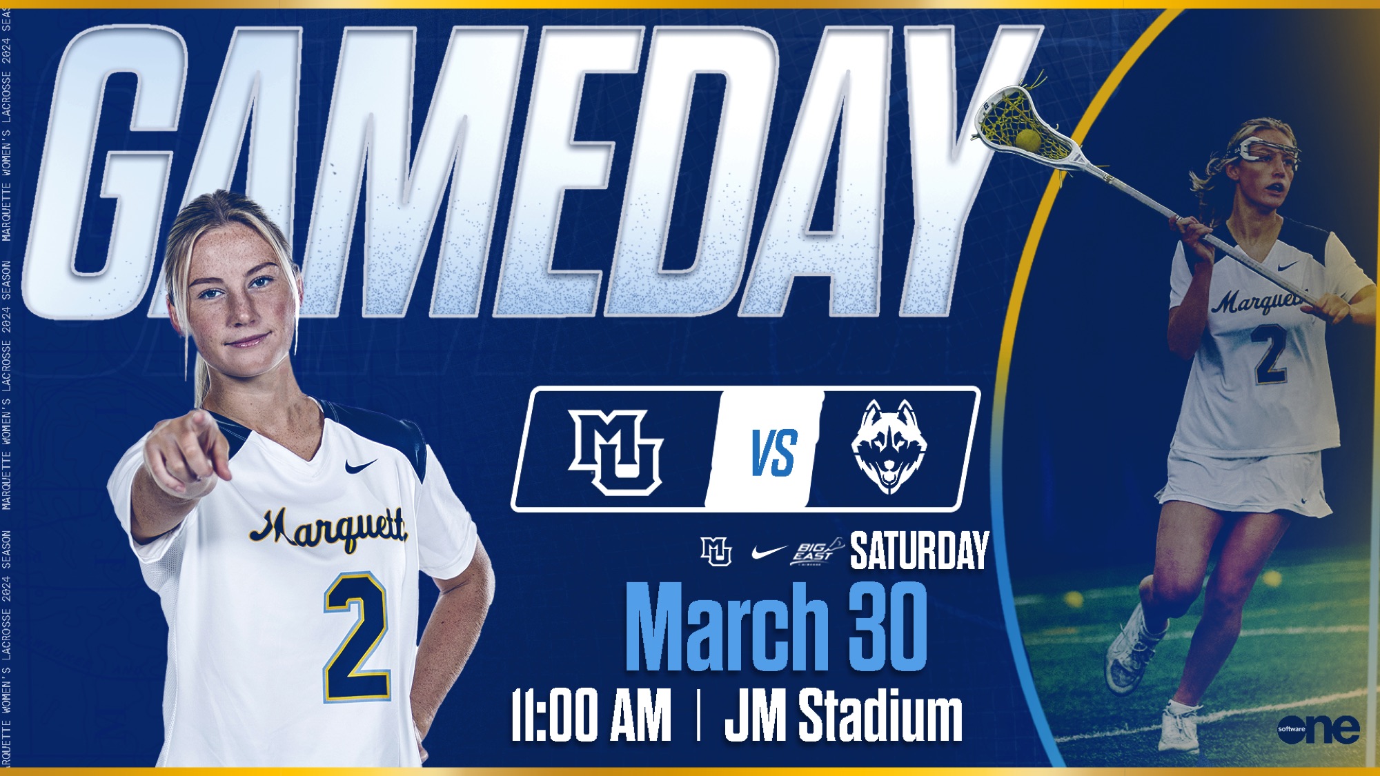 GAMEDAY: MU vs UConn lacrosse, Mar 30, 11 AM, JM Stadium