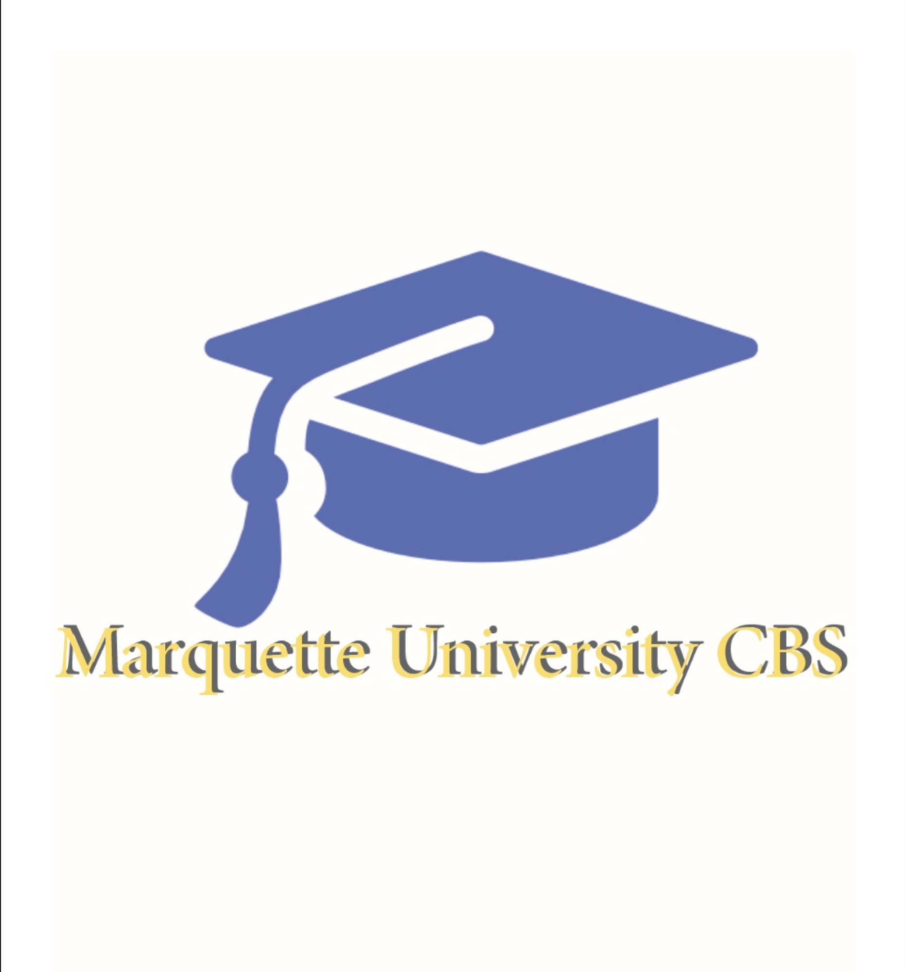 Marquette University CBS with graduation cap